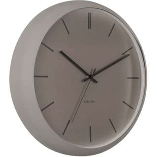 Horloge Ronde En Métal Nirvana Globe 40 Cm Gris Foncé