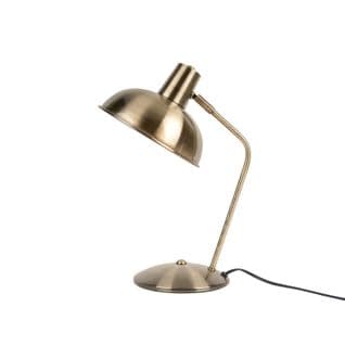 Lampe à Poser Design Vintage Hood - H. 37,5 Cm - Doré