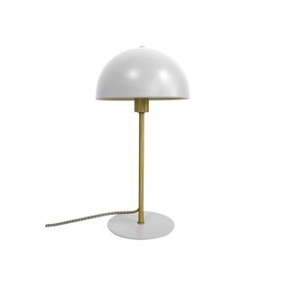 Lampe à Poser Design Métal Bonnet - H. 39 Cm - Blanc