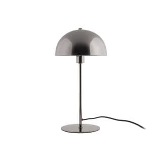 Lampe à Poser Design Métal Bonnet - H. 39 Cm - Gris Fumé