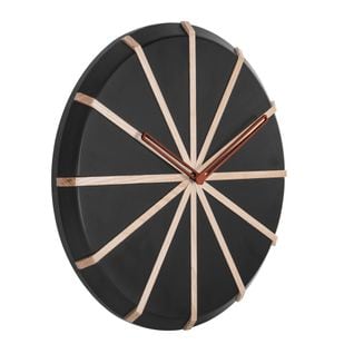 Horloge Lines D35cm Noir