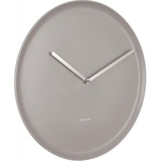 Horloge En Porcelaine Plate 35 Cm Gris