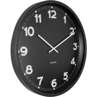 Horloge Ronde En Métal New Classic 60 Cm Noir