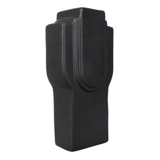 Vase En Céramique Art Rectangles 23 Cm Noir