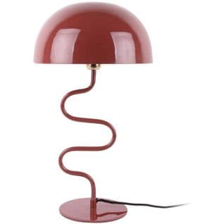 Lampe à Poser En Métal Twist Rouge Ocre