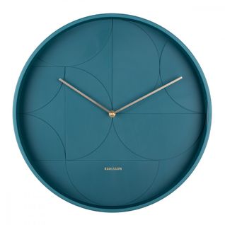 Horloge Echelon Circular D40cm Bleu