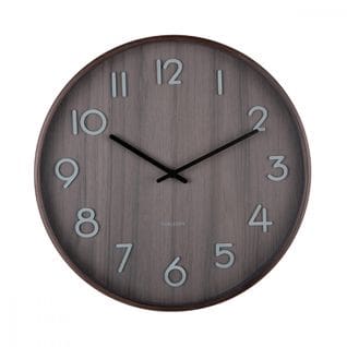 Horloge Pure Medium D40cm Marron Foncé