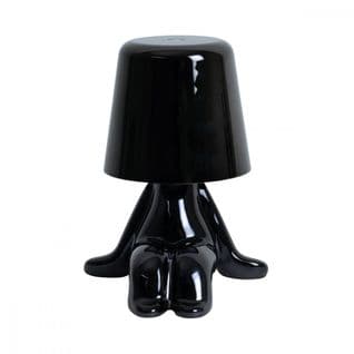 Lampe De Table Bonhomme Assis H15,5cm Noir