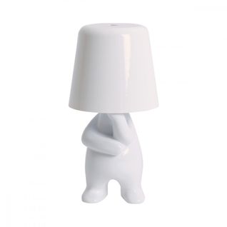 Lampe De Table Bonhomme H18.5cm Blanc