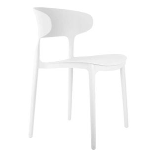 Fauteuil Coloré En Polypropylène Fain Blanc