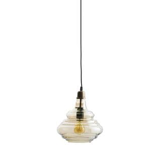 Pure - Suspension En Laiton Et Verre Vintage - Couleur - Marron