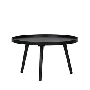 Mesa - Table D'appoint Ronde Bois Ø60cm - Couleur - Noir