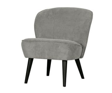 Fauteuil Moderne En Tissu Côtelé Sampaio