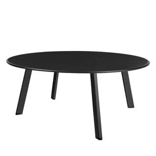 Fer - Table Basse Ronde En Métal Ø70cm - Couleur - Noir