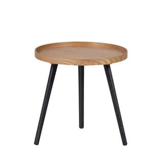 Mesa - Table D'appoint Ronde En Bois Ø45cm - Couleur - Bois Clair