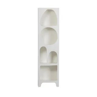 Caz - Colonne De Rangement En Bois 5 Niches H180cm - Couleur - Blanc