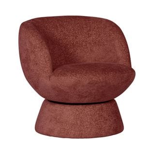 Shuffle - Fauteuil Pivotant En Tissu - Couleur - Bordeaux