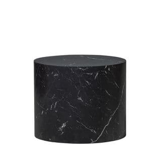 Quint - Table D'appoint Ovale En Bois 48x33cm - Couleur - Noir