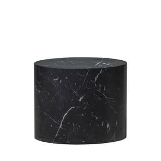 Quint - Table D'appoint Ovale En Bois 40x24cm - Couleur - Noir
