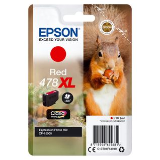 Cartouches D'encre Squirrel Singlepack Red 478xl Claria Photo Hd Ink