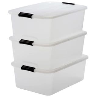 Lot De 3 Boîtes De Rangement Top Box Tb-30 - Plastique - 30 L