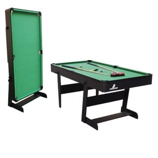 Table De Billard Hustle L   Table De Billard Pliable 5ft Noir / Vert Pour L'intérieur