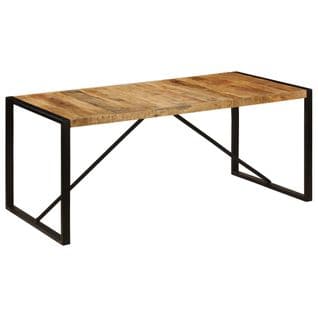 Table De Salle À Manger Bois De Manguier Brut 180 Cm