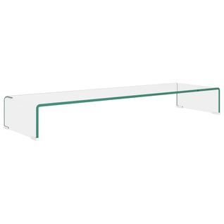 Meuble TV / Pour Moniteur 100 X 30 X 13 Cm Verre Transparent