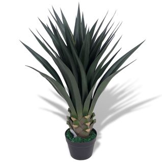 Plante Artificielle Avec Pot Yucca 85 Cm Vert