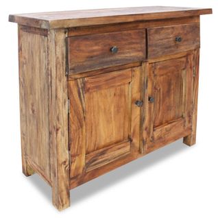 Buffet Bois De Récupération Massif 75 X 30 X 65 Cm