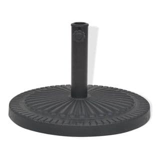 Socle De Parasol Résine Rond Noir 14 Kg