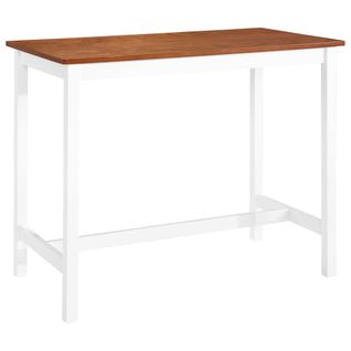 Table De Bar Bois Massif 108 X 60 X 91 Cm