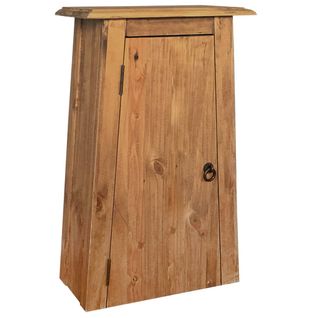 Armoire Latérale De Salle De Bain Pin Massif 42x23x70 Cm