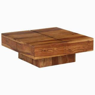 Table basse 80x80x30 cm bois d'acacia massif