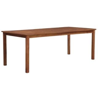 Table De Jardin En Bois D'acacia - 200x100x76 Cm - Marron Clair