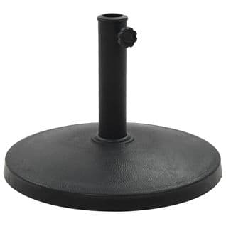 Socle Rond De Parasol Polyrésine 10 Kg Noir