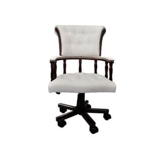 Chaise De Bureau Pivotante Blanc