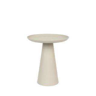 Ringar - Table D'appoint Ronde En Aluminium Ø39,5cm - Couleur - Blanc Ivoire