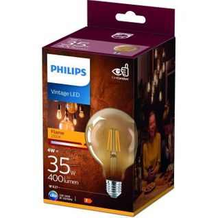 LED Globe Mini Vintage Filament 35w E27 Claire Ambrée Blanc Chaud