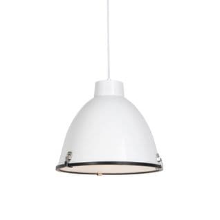 Lampe à Suspension Industrielle Blanche 38 Cm Dimmable - Anteros