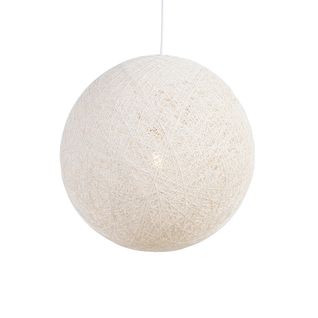 Lampe à Suspension Rurale Blanche 60 Cm - Corda