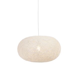 Lampe Suspendue Rurale Blanc 50 Cm - Corda Flat