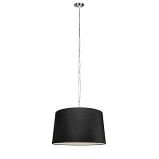Lampe à Suspension Moderne En Acier Avec Abat-jour 45 Cm Noir - Cappo 1