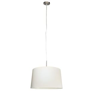 Lampe à Suspension Moderne En Acier Avec Abat-jour 45cm Blanc - Combi 1