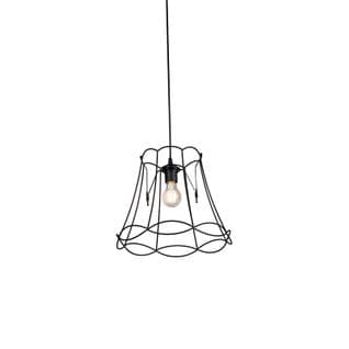 Lampe Suspendue Rétro Noire 35 Cm - Granny Frame