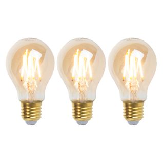 Lot De 3 Lampes LED E27 Dimmables Goldline 5w 380 Lm 2200k