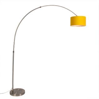 Lampe à Arc En Acier Avec Abat-jour Jaune 35/35/20 - Xxl