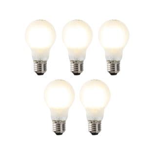Lot De 5 Lampes à Incandescence LED Dimmables E27 A60 7w 806 Lm 2700k