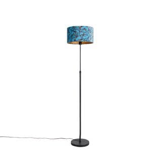 Lampadaire Noir Avec Abat-jour Velours Papillons 35 Cm - Parte