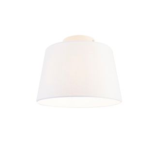 Plafonnier Moderne Avec Abat-jour Blanc 25 Cm - Combi